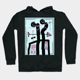 The Kids and Love's Arrow Stick Figure Hoodie